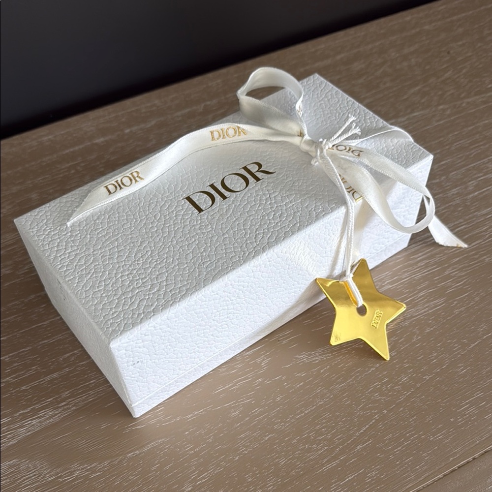 DIOR GIFT BOX, GOLD STAR & DIOR RIBBON